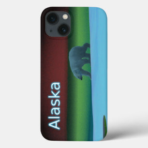 Funda Para iPhone 13 Oso Polar de Luces Polares