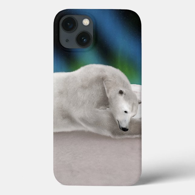 Funda De Case-Mate Para iPhone Oso Polar Descansando (Reverso)