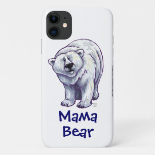 Funda Para iPhone 11 Oso polar lindo para mamá Funda-mate estuche para