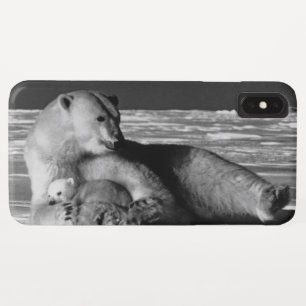Funda Para iPhone XS Max Oso polar madre vintage USA Alaska