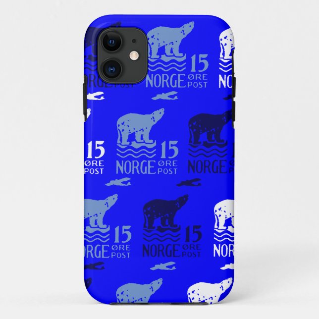 Funda De Case-Mate Para iPhone Oso Polar Noruego De 1925 (Reverso)