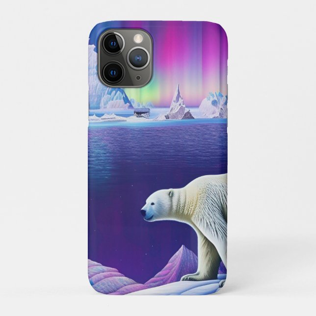 Funda De Case-Mate Para iPhone Oso Polar sobre Hielo (Reverso)
