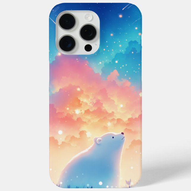 Funda De Case-Mate Para iPhone Oso Polar Soñando (Reverso )
