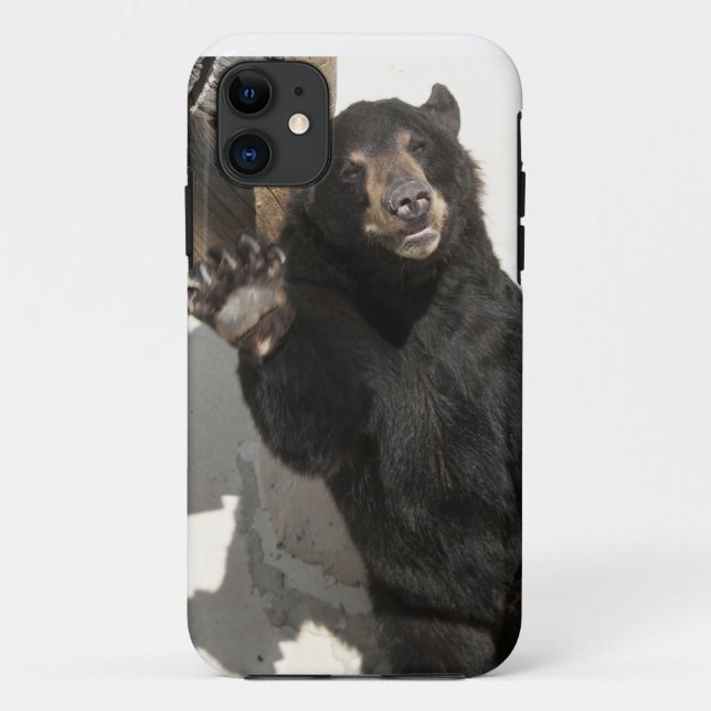 Funda De Case-Mate Para iPhone Oso que agita (Reverso)