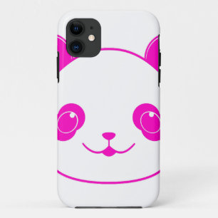 Funda Para iPhone 11 Oso rosa Kawaii Panda