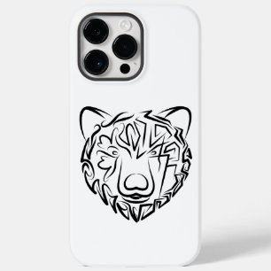 Funda Para iPhone 14 Pro Max De Case-Mate Oso tribal blanco y negro