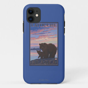 Funda Para iPhone 11 Oso y cachorro - Latouche, Alaska