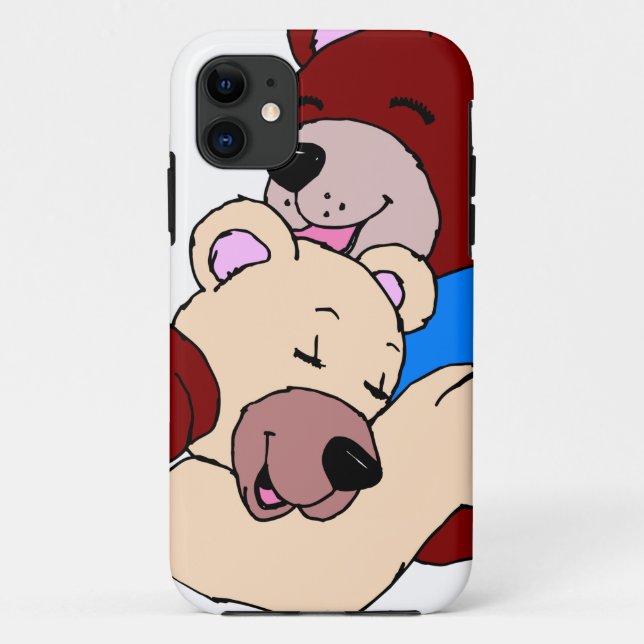 Funda De Case-Mate Para iPhone Osos de peluche (Reverso)