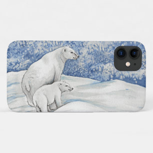 Funda Para iPhone 11 Osos polares de nieve