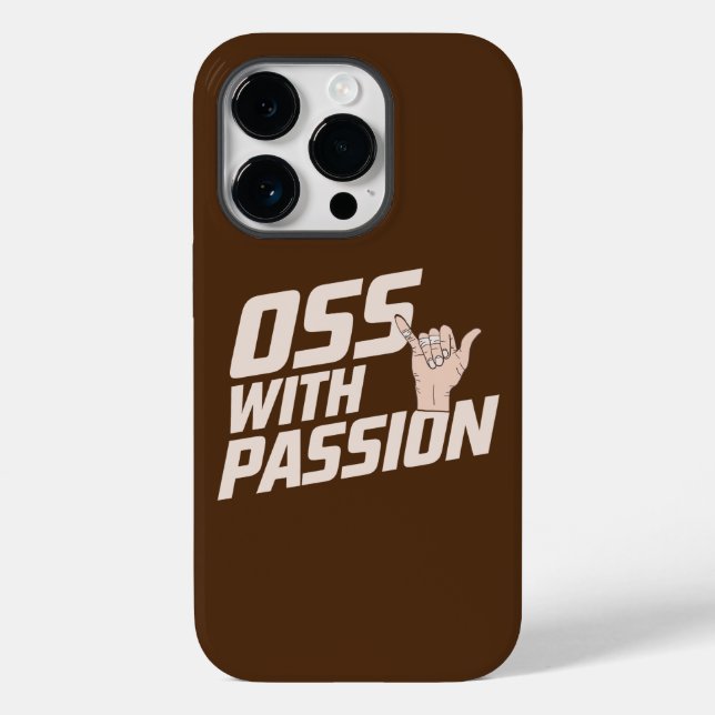 Funda De Case-Mate Para iPhone Oss Con Pasión Artes Marciales De Jiu Jitsu (Reverso )
