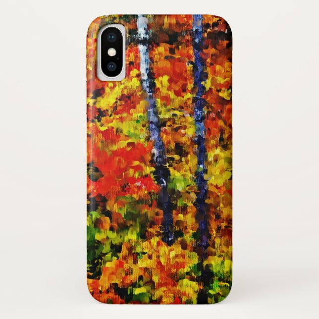 Funda De Case-Mate Para iPhone Otoño en el bosque | Pintura del artículo 2 (Reverso)