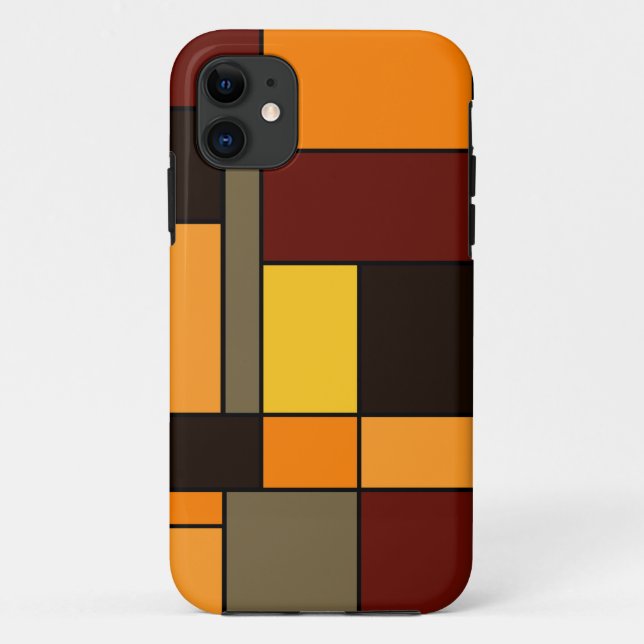Funda De Case-Mate Para iPhone Otoño Mondrian (Reverso)