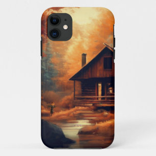 Funda Para iPhone 11 Otoño/otoño/Halloween/pintura rústica