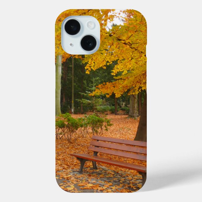 Funda De Case-Mate Para iPhone Otoño tranquilo y tranquilo en el parque (Reverso )