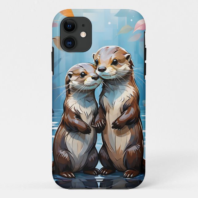 Funda De Case-Mate Para iPhone Otters (Reverso)