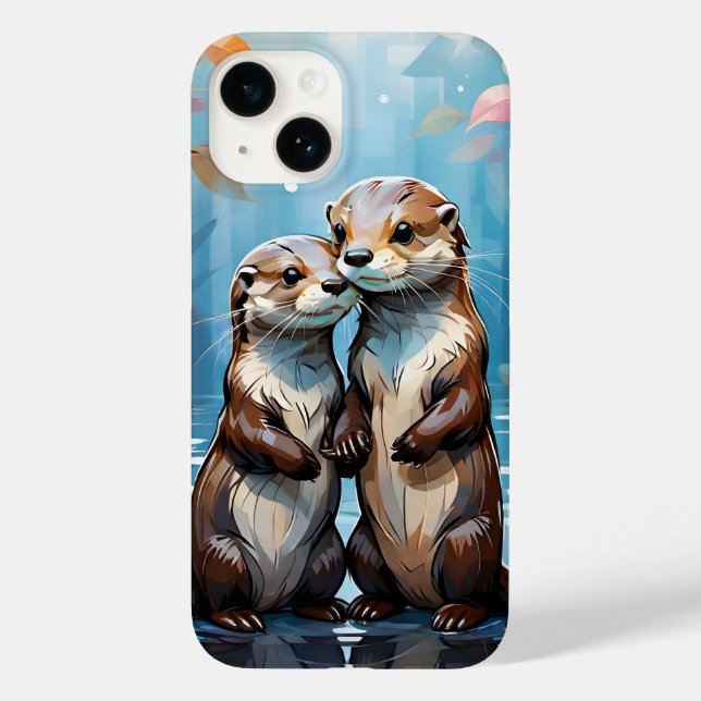Funda De Case-Mate Para iPhone Otters (Reverso )