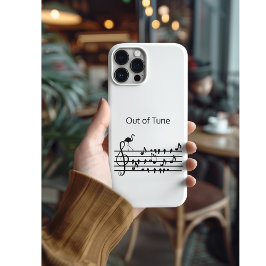 Funda Para iPhone 11 Out of Tune Flamingo se une a los pájaros cantores