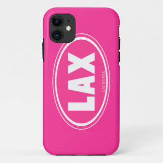 Funda Para iPhone 11 Oval - caso rosado del iphone 5 del lacrosse