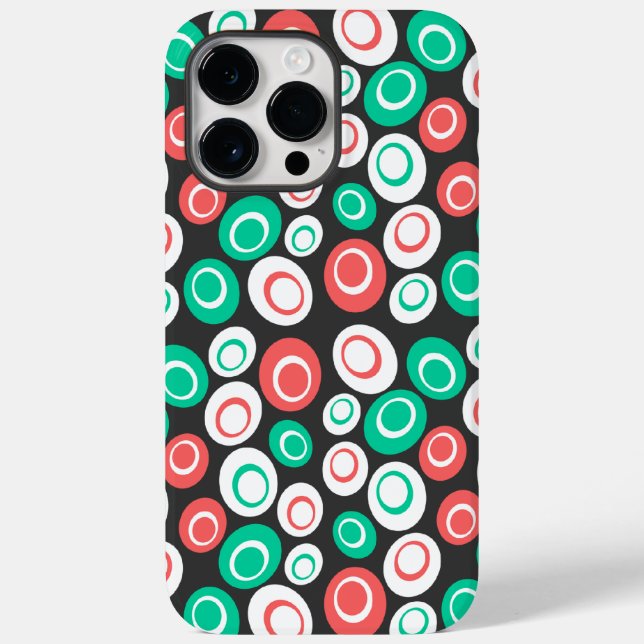Funda De Case-Mate Para iPhone Ovalaciones retro (Reverso )