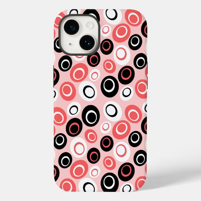 Funda De Case-Mate Para iPhone Ovalaciones retro (Reverso )