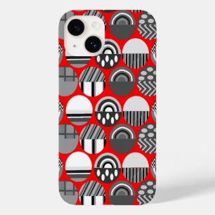 Funda Para iPhone 14 De Case-Mate Ovalos con patrones grises