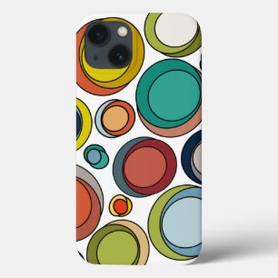 Funda Para iPhone 13 Ovalos modernos de mediados del siglo XX