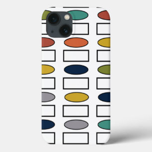 Funda Para iPhone 13 Ovalos y Rectángulos