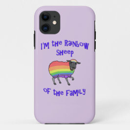 Funda Para iPhone 11 Oveja arcoíris de la familia