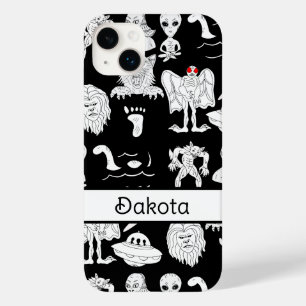 Funda Para iPhone 14 Plus De Case-Mate OVNI, Alien, Criptico De Pie Grande Personalizado