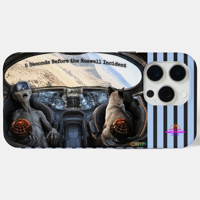 Funda De Case-Mate Para iPhone OVNI de Roswell ( Reverso (Horizontal))