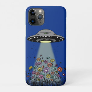 Funda Para iPhone 11 Pro OVNI Viendo Flores