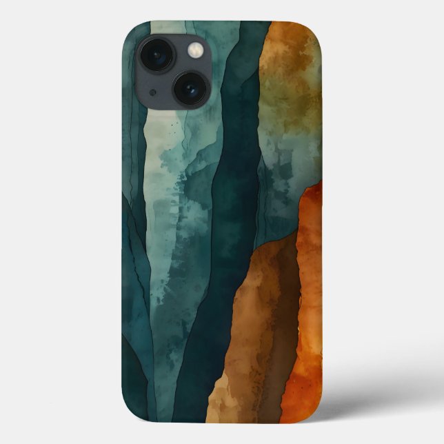 Funda De Case-Mate Para iPhone Óxido y Verde azulado (Reverso)