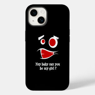Funda Para iPhone 14 De Case-Mate Oye bebé, ¿puedes ser mi diseño de chica monstruo