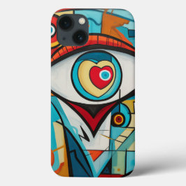 Funda Para iPhone 13 Oye Valentine Heart Love Art Deco
