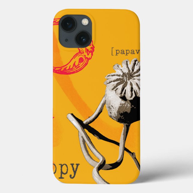 Funda De Case-Mate Para iPhone P es para amapola (Reverso)