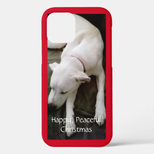 Funda Para iPhone 12 Pacíficos Navidades rojos de perro pimienta durmie