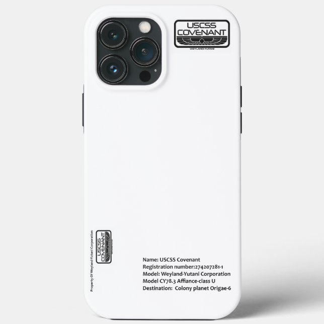 Funda De Case-Mate Para iPhone Pacto USCSS (Reverso )