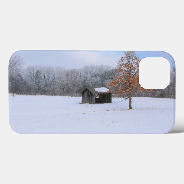 Funda De Case-Mate Para iPhone Paddock cubierto de nieve (Reverso (Horizontal))