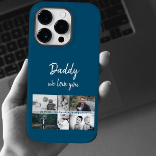 Funda Para iPhone 14 Pro De Case-Mate Padre con hijos y Collage de fotos de papá de fami