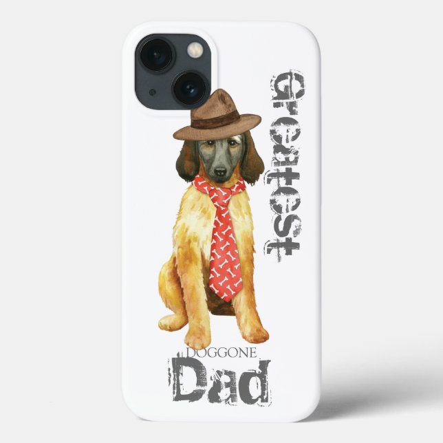 Funda De Case-Mate Para iPhone Padre de Hound Afgano (Reverso)