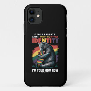 Funda Para iPhone 11 Padres Aceptando Soy Tu Mamá Ahora Abrazo de Oso L