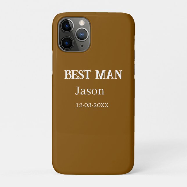 Funda De Case-Mate Para iPhone padrino de boda despedida de soltera agregar nombr (Reverso)