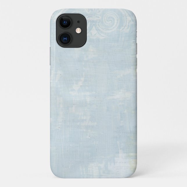 Funda De Case-Mate Para iPhone Página Arte Grunge Azul (Reverso)