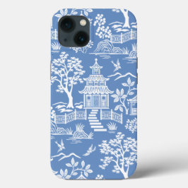 Funda Para iPhone 13 Pagoda Chinoiserie