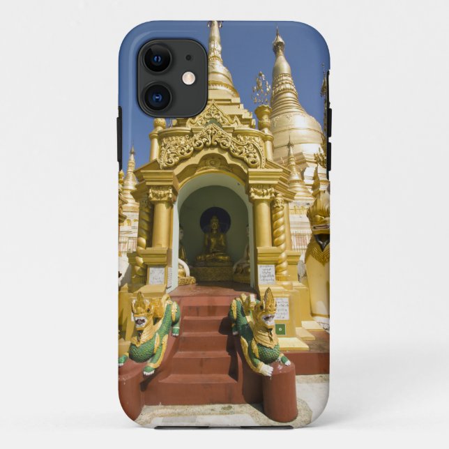Funda De Case-Mate Para iPhone Pagoda de Shwedagon (Paya), lugar del gran templo  (Reverso)