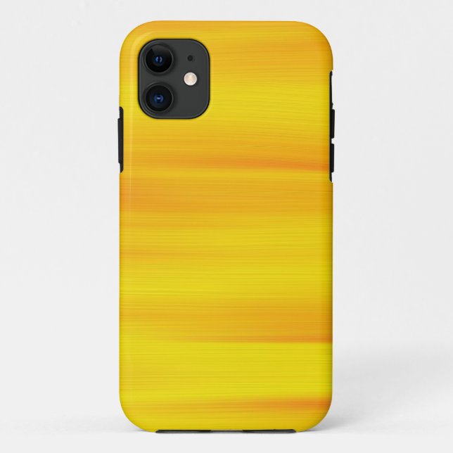 Funda De Case-Mate Para iPhone Paint Naranja fondo amarillo (Reverso)