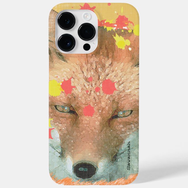 Funda De Case-Mate Para iPhone Paint personalizado Splatter Fox Art iPhone 7 Plus (Reverso)