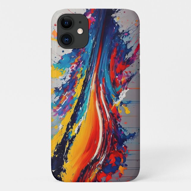 Funda De Case-Mate Para iPhone Paint Splatter (Reverso)