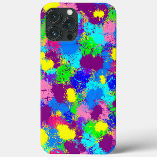 Funda Para iPhone 13 Pro Max Paint Splatter Funda-Mate iPhone Estuche