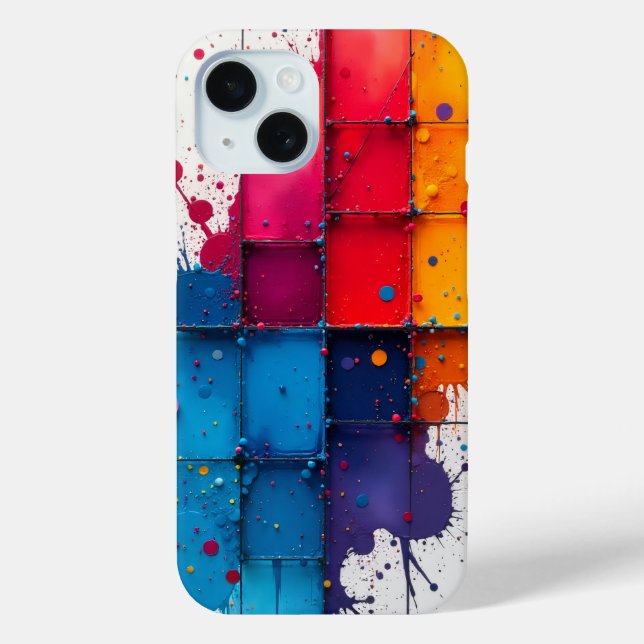 Funda De Case-Mate Para iPhone Paint Splatter iPhone case (Reverso )